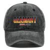 Бейсболка с принтом "GERMANY" "SCHAUT, SCHAL" Флаг, Регулируемая Кепка от Солнца Спортивная Мода Необработанный Козырек Уютная Папина Кепка