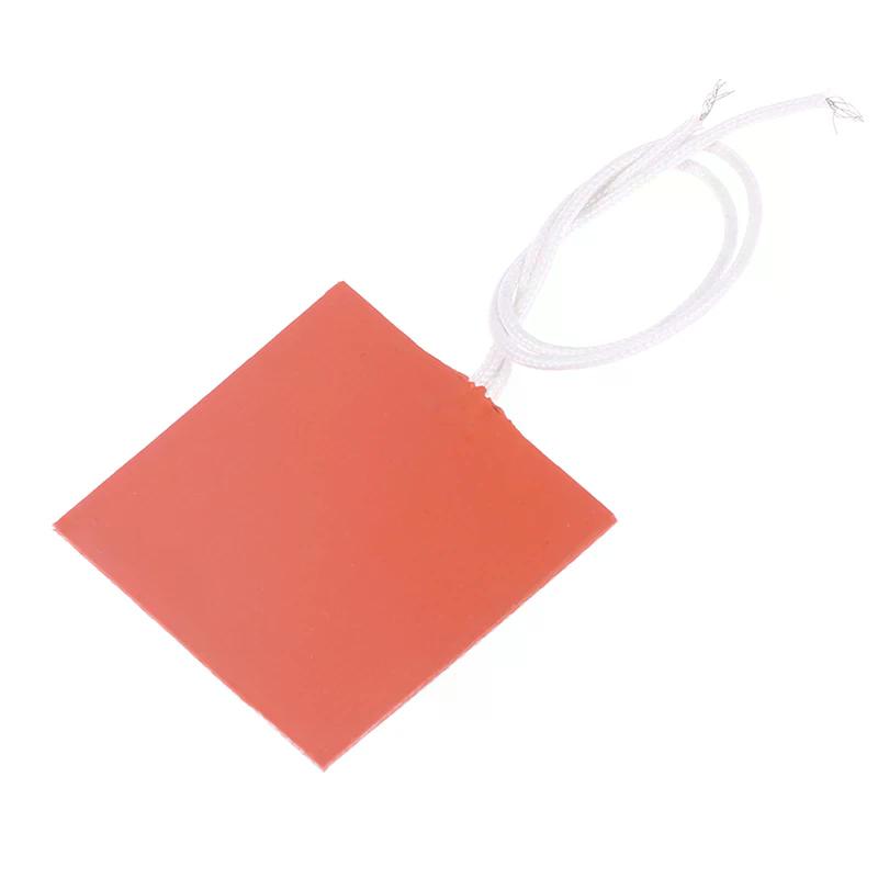 10 Вт 12 В силиконовая резиновая грелка, плоский нагревательный элемент, коврик, пластина, водонепроницаемый 3D-принтер, клей, наклейка, клей