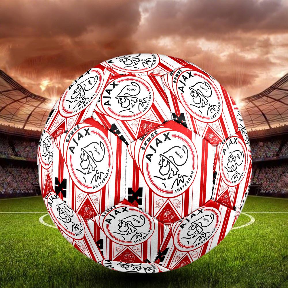 Футбольный мяч для зала AFC Ajax Цветной Для всех возрастов Машинная строчка ПВХ Готов к соревнованиям Прочный Высокий отскок