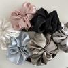 Korea Big Silk Scrunchies for Women Elastic  Blue Hair Tie Girls Large Hair Rubber Bands Satin Scrunchies Hair Accessories