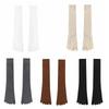 Solid Color Five Finger Long Socks Anti-slip Mid-tube Stocking Women  Spring Summer