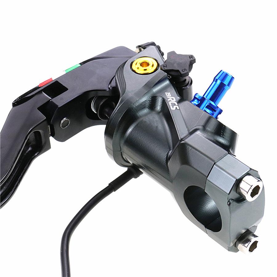 Pair CNC 19 RCS Motorcycle Brake Master Cylinder Cable Clutch Radial Brake Pump 22mm Universal For Honda Yamaha Kawasaki Suzuki