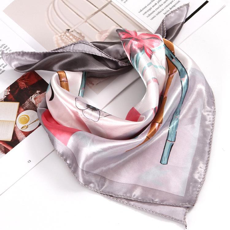 Шелковый шарф весна-осень: Профессиональный женский квадратный шарф для офисных работников