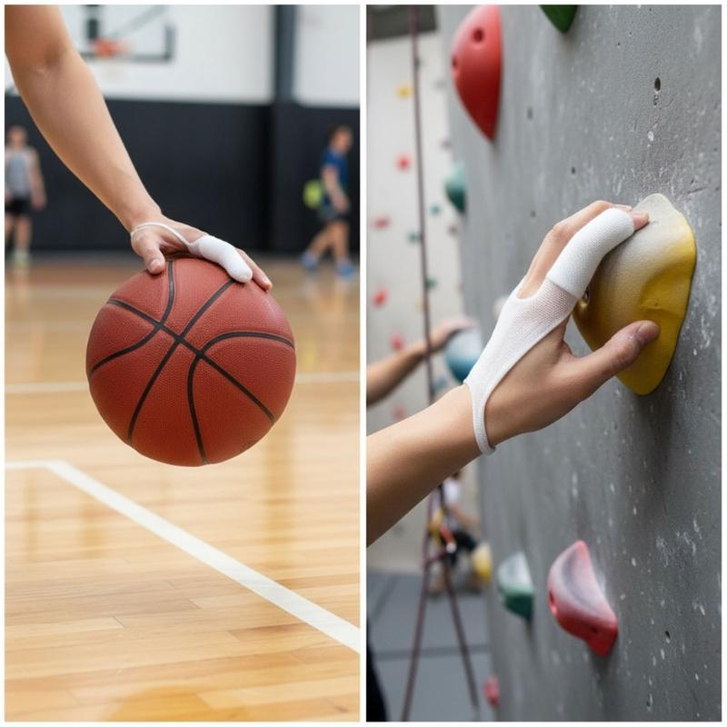 10pcs Soft Sponge Finger Bandages Protectors Flexible Support for Sports Injuries Gym Workouts