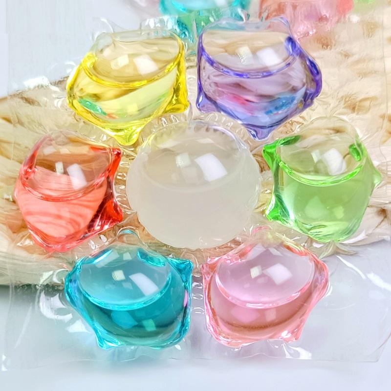 Семикамерные ароматические шарики для стирки обеспечивают глубокое очищение и длительное сохранение аромата.