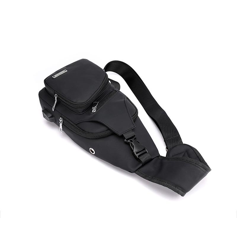 Мужская противоугонная нагрудная сумка, сумки через плечо, сумки-мессенджеры для коротких поездок, мужская кожаная сумка-слинг, сумка через плечо с USB-зарядкой, школьная