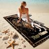 1PC Custom Name Lion Majesty Artwork Beach Towel Highly Absorbent And Sand-Resistant Towel for Swimming, Pool, Yoga, And Travel Lightweight