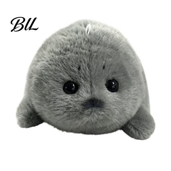Soft Animal Pendant Cute Baby Seal Plush Keychain, Fluffy White Mini Bag Decorative Car Accessory Charm, Stuffed Ocean Key Ring for Backpack