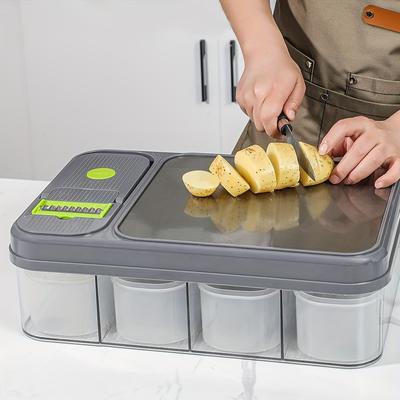 1 шт., многофункциональная ручная мясорубка из нержавеющей стали с квадратным лезвием - легкий измельчитель овощей, ломтерезка