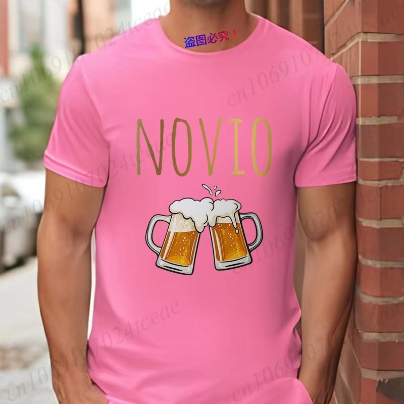 Spanish Unisexs Bachelor Party Unisex Tshirts Evg Team Future Groom Wedding Tops Funny Beer Graphic Tees Single Farewell Tshirt