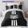 Alkarama SC Pattern Bedding Set Quilt Cover Pillowcase Home Decor Gift (1 * duvet cover + 2 * pillowcase, without core)