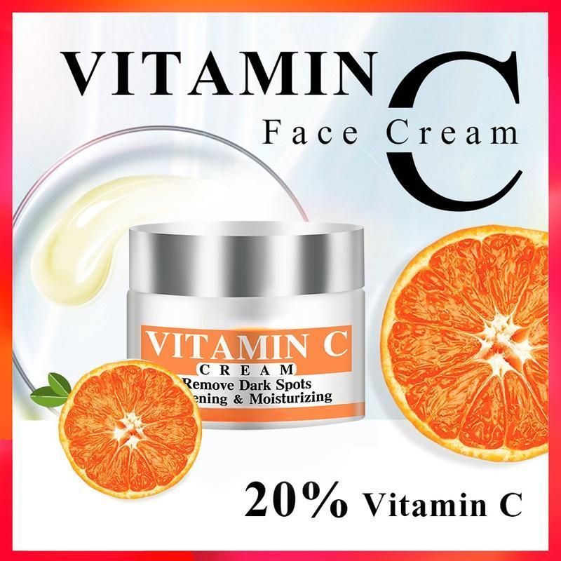 Новейший отбеливающий крем для лица с витамином С, ремонт, выцветание веснушек, удаление темных пятен, средство для удаления меланина, осветляющий крем для лица