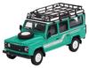 MINI GT 164 Land Rover Defender 110 1985 County Station Wagon Tritend Green Right-hand Drive Finished Product