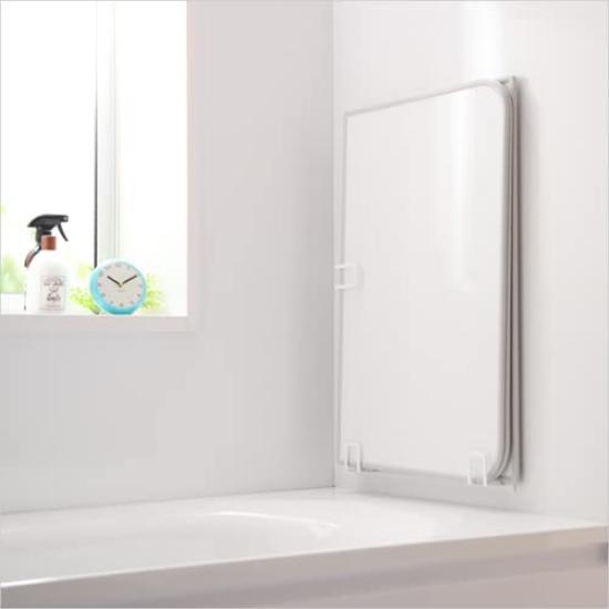 Yamazaki Jitsugyo Tower Magnetic Bath Lid Holder Combination White (For 9889)