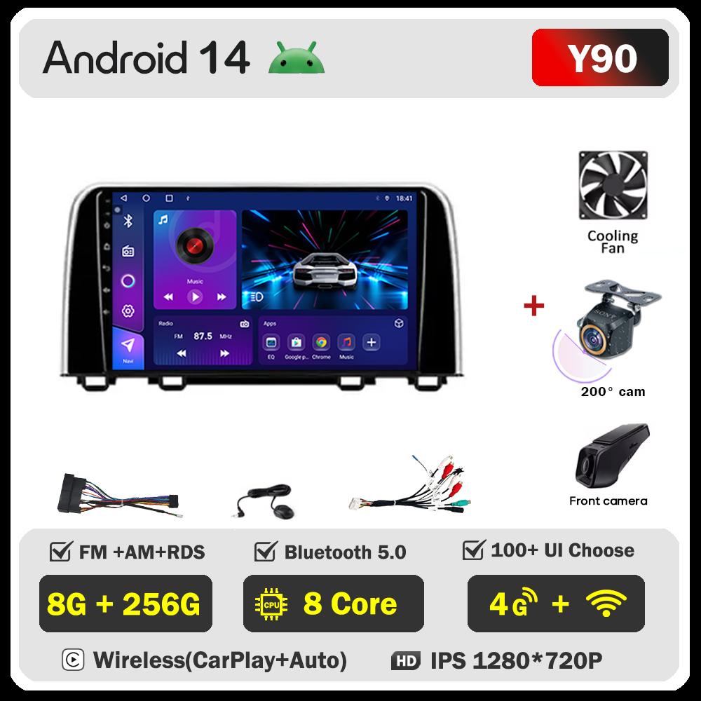 Автомобильный мультимедийный плеер для Honda CRV CR-V 5 RT RW 2016-2018 Автомобильный радио-плеер Стерео Головное устройство Беспроводной Android Auto GPS 5G Wi-Fi