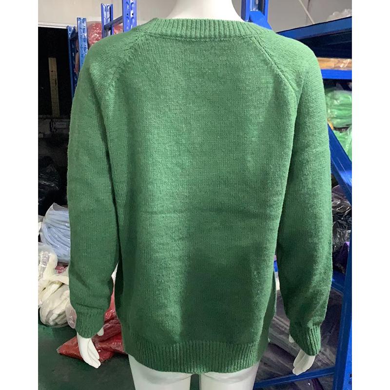 Осенний однотонный свитер большого размера, свободный, повседневный, женский, свитер, зимняя мода, длинный рукав, базовый вязаный свитер, женский, круглый вырез, теплый трикотаж 24607
