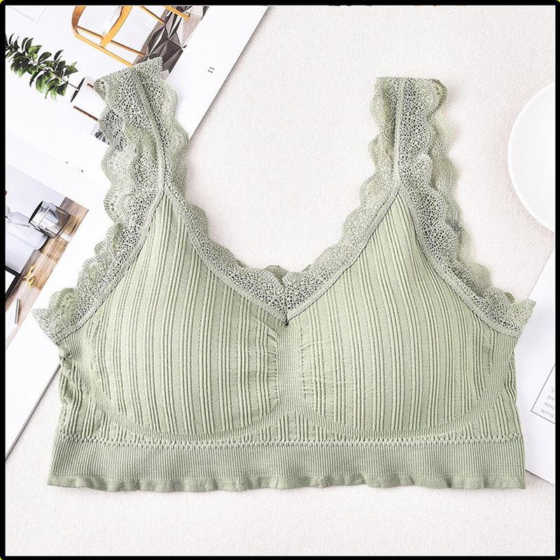 Best-Selling Lace V-Neck Spaghetti Strap Sports Bra for Women