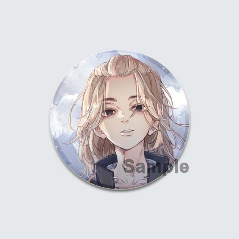 32/44/58mm Tokyo Revengers Brooch On Backpack Handmade Round Badges Anime Icon Badges for Clothes Hat Gifts Lapel Pins Accessories