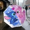 Lilo Stitch Love 8 Ribs 3Fold Black Glue Uv Protection Umbrella Sun Protection Rainproof Compact Folding Umbrella For Travel Daily Use C924741