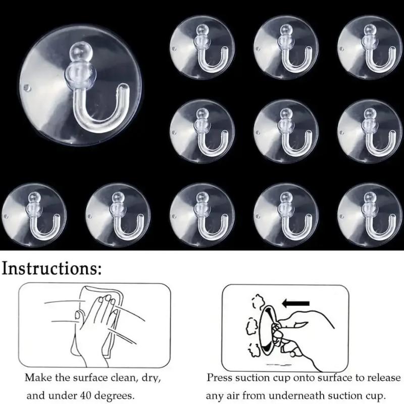 5/10/20 шт. Профессиональный прозрачный пластиковый крючок на присоске для плитки в ванной и на кухне