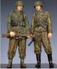 1/35 Stand Soldier Late War Set Historical Resin Model Mini Kit Не собранный Неокрашенный