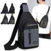 Нейлоновая нагрудная сумка для мужчин, многофункциональная, повседневная, модная, трендовая, сумка через плечо для занятий спортом на открытом воздухе, универсальная сумка через плечо