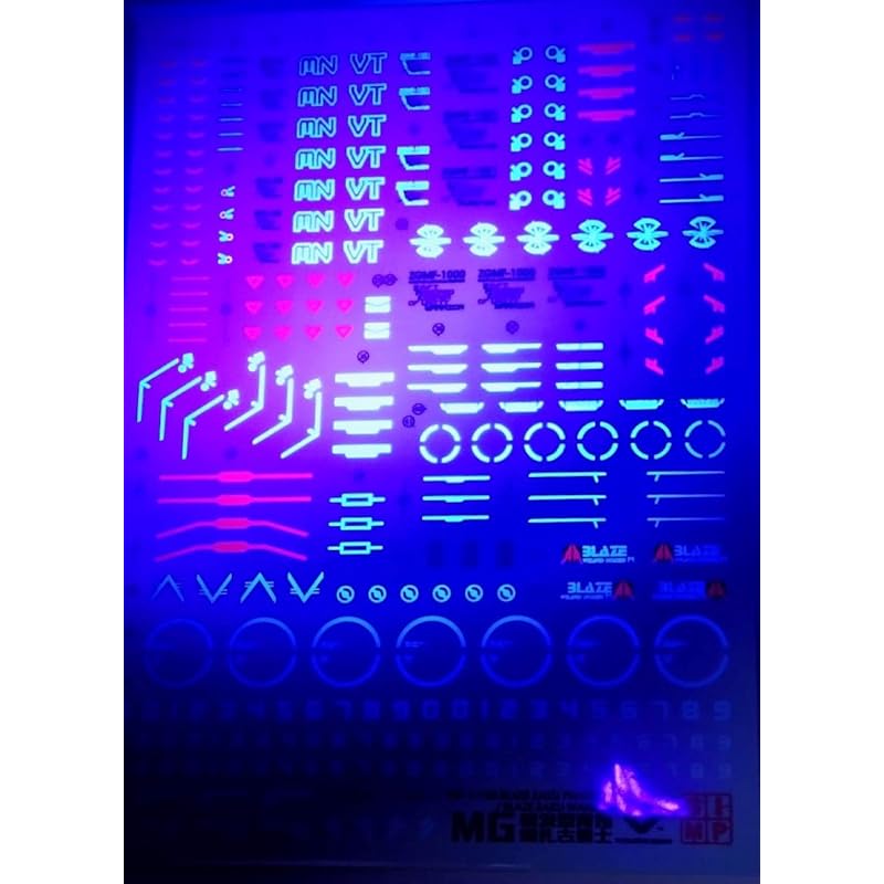 Флуоресценция!! HG RG MG PG RE HiRM робот MS Наклейка для переноса воды для улучшения детализации (MG 1/100 для Blaze Zaku Phantom/Blaze Zaku Warrior)