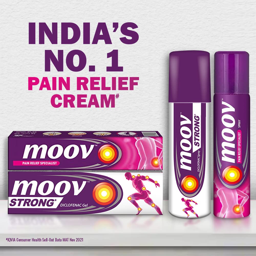 Спрей Moov Fast Pain Relief - 50 г | Подходит для боли в спине, мышечной боли, боли в суставах, боли в коленях