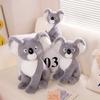 Simulation Koala Doll Plush Toy Grey Koala Doll Children's Soothing Ragdoll Men's Birthday Gift
