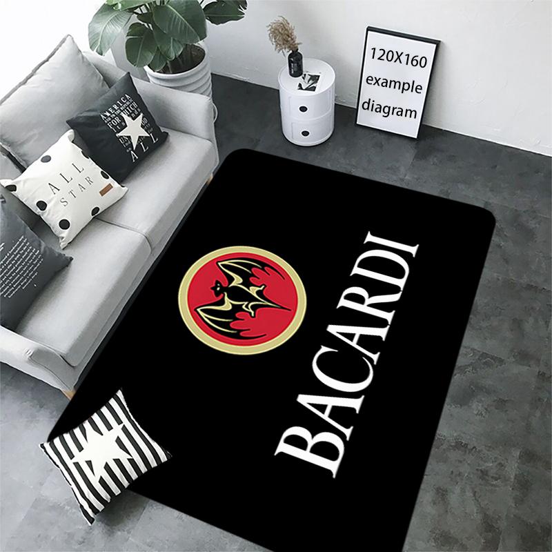 House Entrance Doormat Bacardis Rum Black Bat Hallway Carpet Living Room Rugs Non-slip Foot Carpets Bathroom Rug Floor Mats