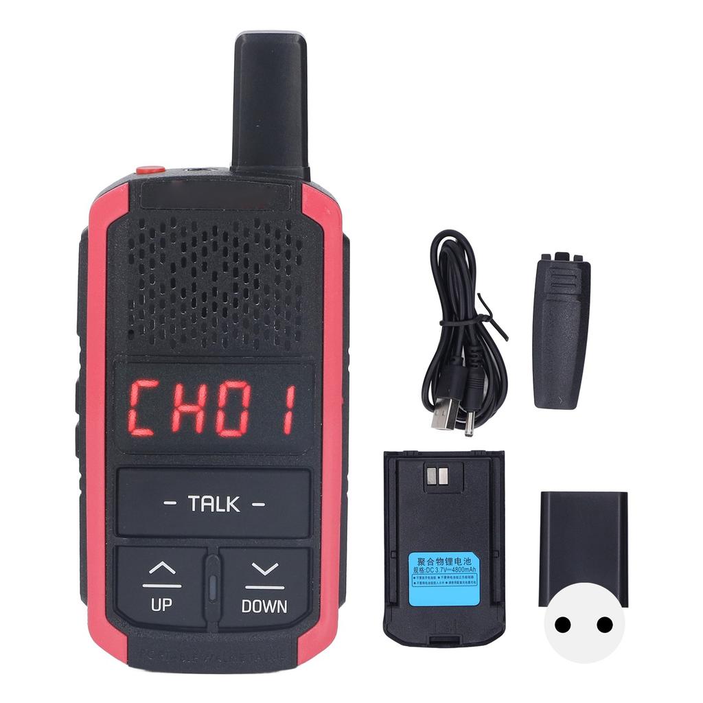E8 3W Two Way Radio 400 To 470MHz 16 Channels High Power Walkie Talkie for Hotel Shopping Mall