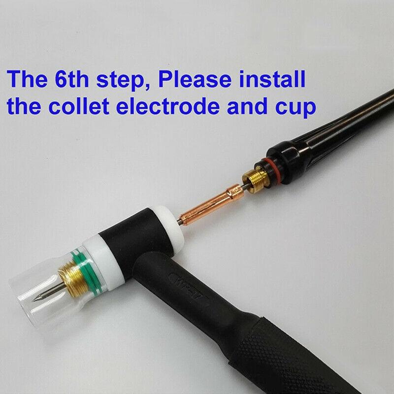 3,2 мм 1/8" Газовая линза № 12, комплект из 9 термостойких стеклянных чашек