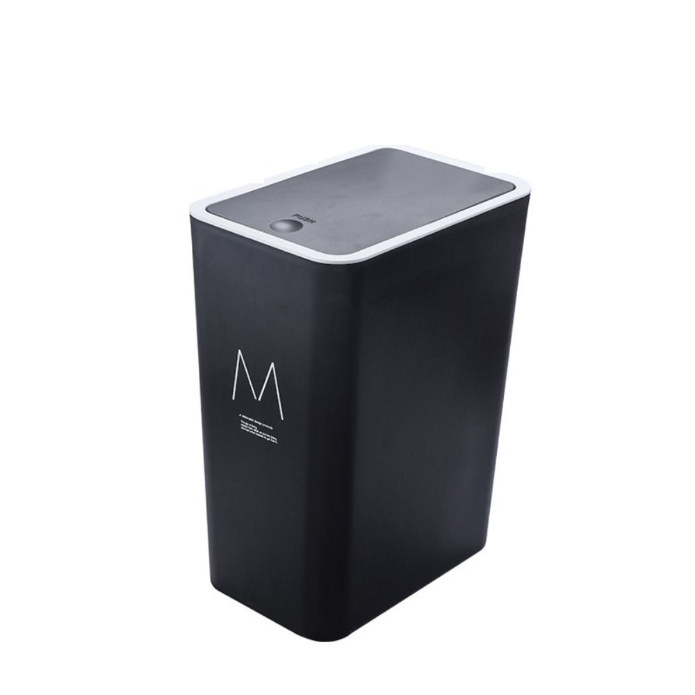 With Lid Trash Can Rectangular Waste Bins Press-type Trash Bin Toilet
