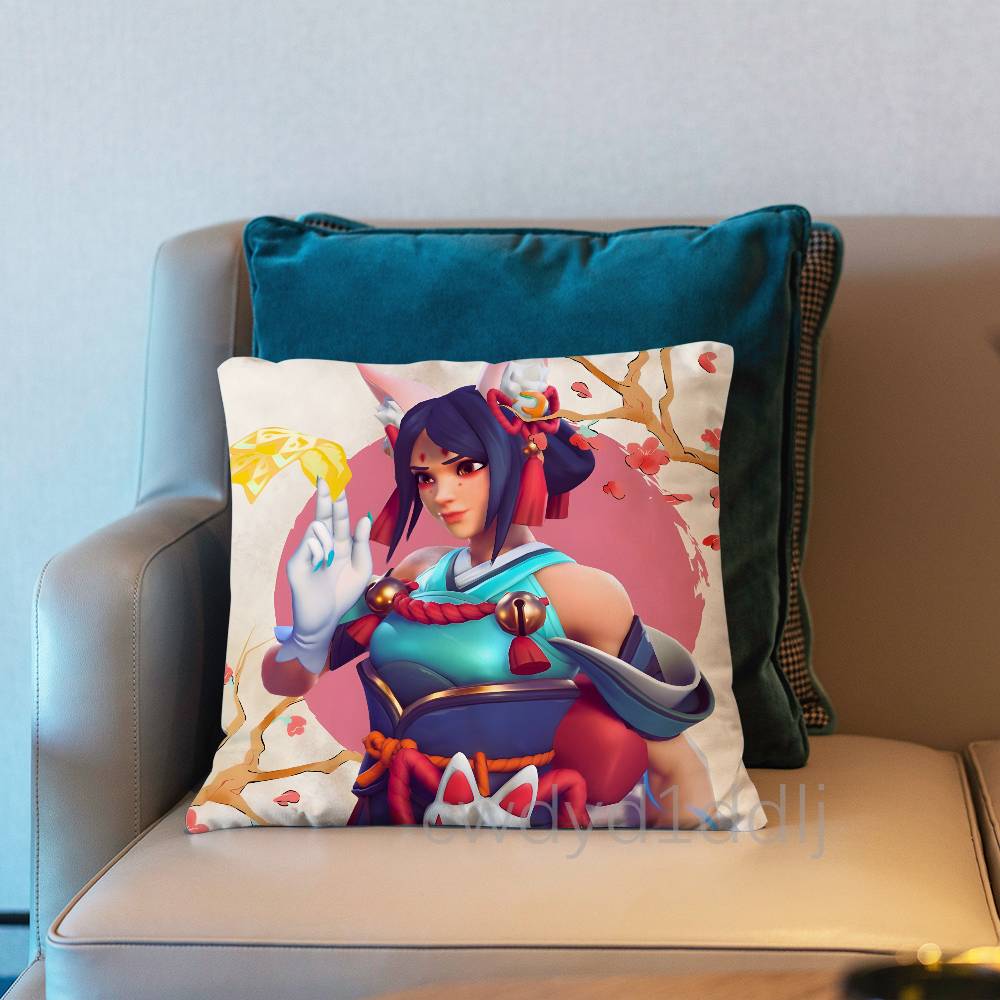 OOverwatch Kiriko Cushion Cover Pillow Cover Decor Pillowcase Printed Cushion Case For Couch