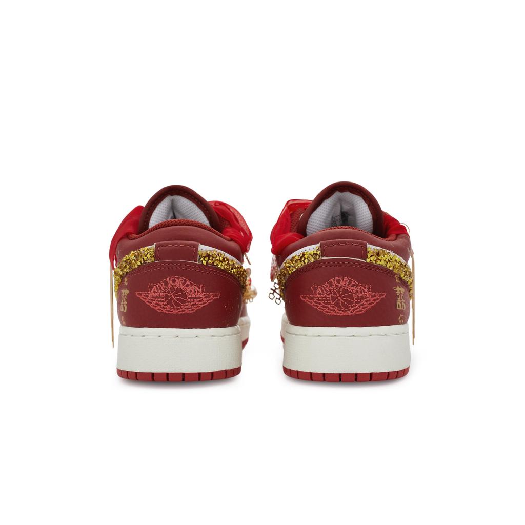 Jordan Air Jordan 1 Винтажные Баскетбольные Кроссовки Мужские Низкие Белый/Золотой FJ3459-160(Команда80-))