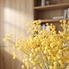 5pcs 3 Branch Artificial Gypsophila Fake Silk Petals Dancing Orchid Stems  Office Decor
