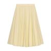 Zaprha 2025 Summer New Fashion A Word Hem Wide Hem Pleated Midi Waist Skirt 4786249