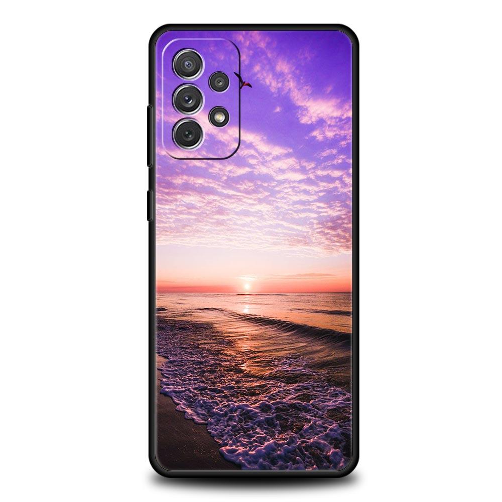 Чехол для телефона Samsung Galaxy A13 A51 A71 A41 A31 A21S A11 A03S A12 A32 A52 A23 A33 A53 A73 5G Чехол Лес Пляж Восход Природа