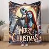 1Pc Christmas Nightmare Couple Blanket Soft And Comfortable Casual Warm Camping Travel Christmas Halloween Gift M921408