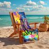 1PC Custom Name Cowboy Wild Horse Beach Towel Highly Absorbent And Sand-Resistant Towel for Swimming, Pool, Yoga, And Travel Lightweight