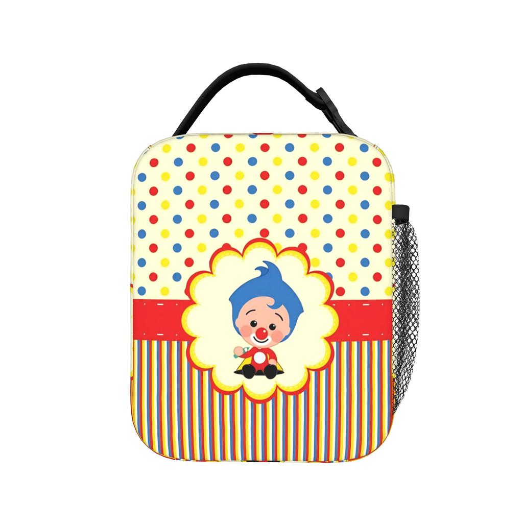 Clown P-Plims Insulated Lunch Bags Thermal Bag Reusable,Meal Container Cartoon High Capacity Tote Lunch Box Food Bag School