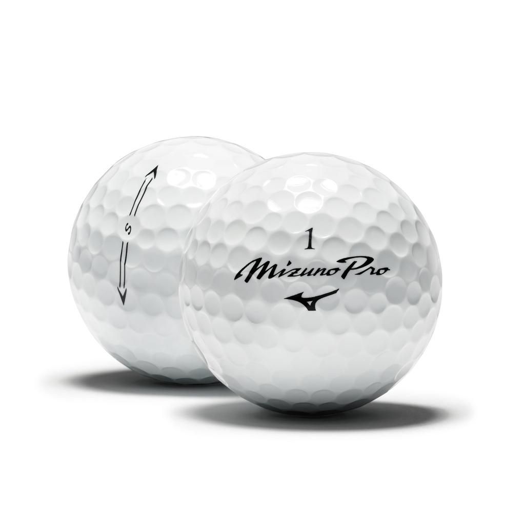 MIZUNO Pro S White Golf 1 Dozen 5NJBT835 Balls, (12 Balls),