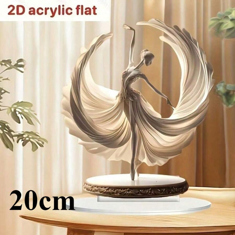 20см 2D Акриловая Балерина Настольное Украшение для Гостиной и Офиса