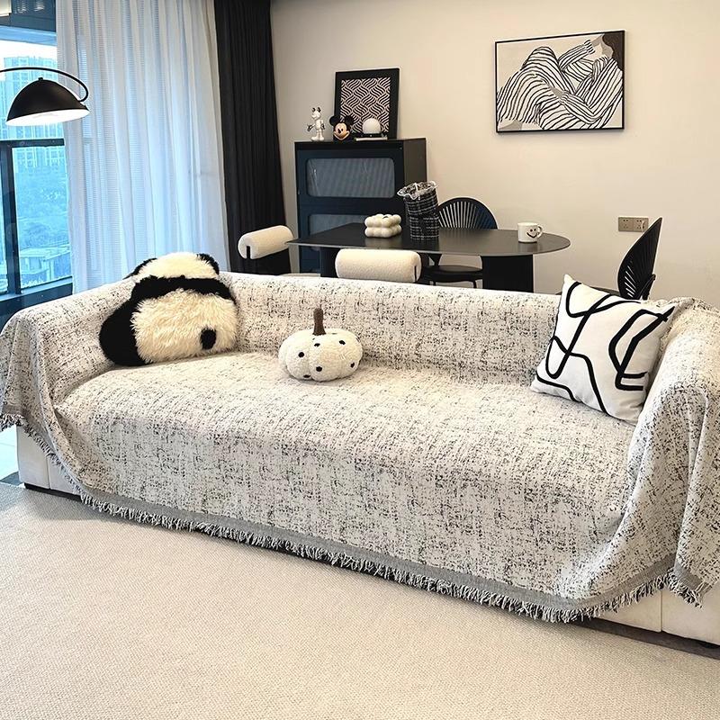 Simple Sofa Cover Towel High-Grade Four Seasons Universal Wear-Resistant Stain-Resistant Non-Stick Wool Sofa Cover