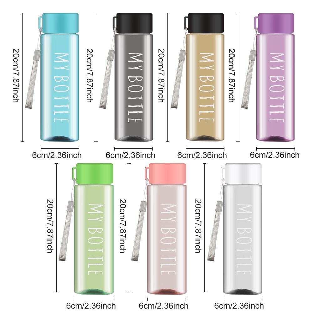 500ml Summer Large Capacity Plastic Drinking Bottle Sports Water Cup Water Bottle Coffee Juice Cup