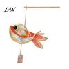 Team Building Art Project DIY Fish Lantern Kit, Chinese Style Handheld Light Up with Hanfu Photography Prop Handle, Traditional Mid-Autumn Spring