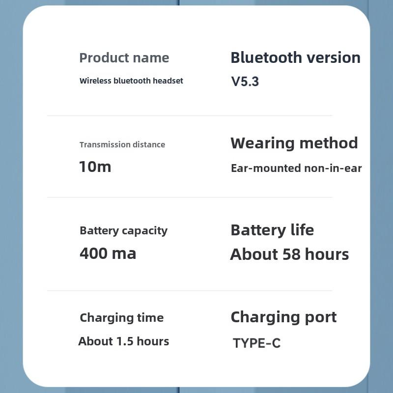 New OWS Hanging Ear Wireless Bluetooth Earphones Ultra Long Endurance Running Earphones