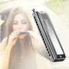 Swan SW-1664 16 Holes Chromatic Harmonica C Key 64 Tones Mouth Organ with Storage Case and Cleaning
