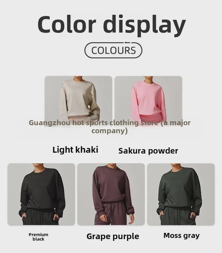 Alo Yoga Женская повседневная толстовка с круглым вырезом и длинным рукавом