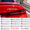 Gloss Black Rear Trunk Letter Badge For BMW M135i M240i M340i M340d M440i M550i M530i M760Li ABS M Logo Emblem Sticker Decal